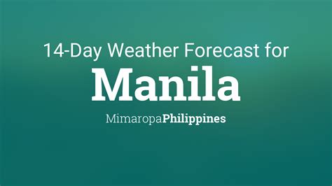 Tanay, Philippines 14 day weather forecast .